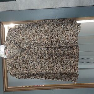 Leopard  Blouse  sz PM